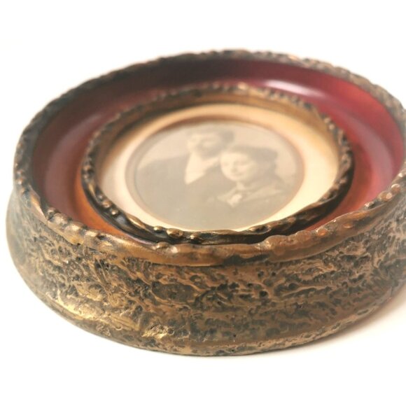 Framed 1905 Oval Potrait of Couple Antique - Picture 9 of 10